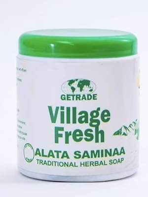 Village fresh Alata Samina | Black African soap - 500g (Pack of 2)