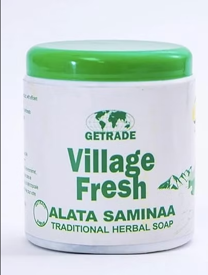 Village fresh Alata Samina | Black African soap - 500g (Pack of 2)