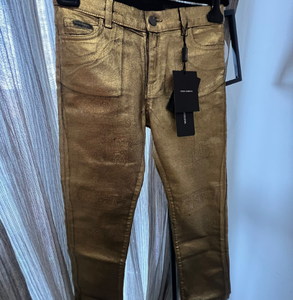 Pretty Gold Dolce & Gabbana Girls Jeans