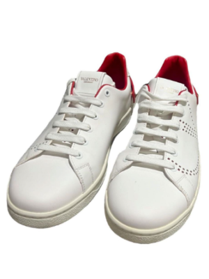 VALENTINO GARAVANI BACKNET LEATHER TRAINERS