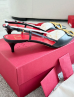 VALENTINO GARAVANI- VLogo leather heels