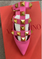 VALENTINO GARAVANI- Roman Stud leather flats